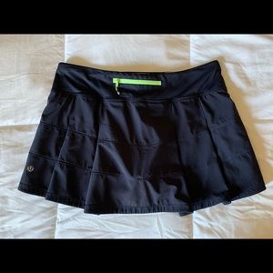 Lululemon Navy Pace Rival Mid-Rise Skirt